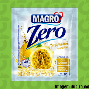 Suco de Maracujá Zero Açúcar 8 Gramas Magro Só Paga o Frete