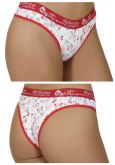 CALCINHA EM ALGODÃO ESTAMPADO COM ELÁSTICO EXPOSTO B188.B