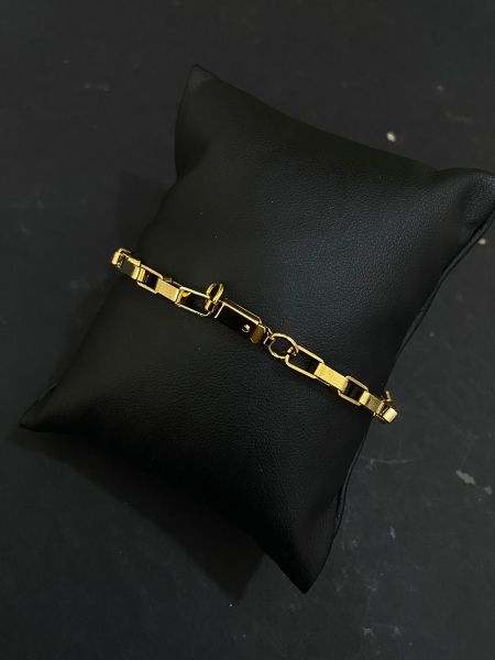 *pulseira masculina de aço inoxidável