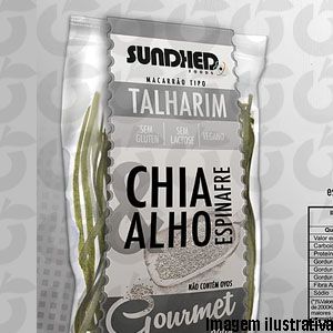 Macarrão Talharim Chia, Alho e Espinafre 300g Sundhed