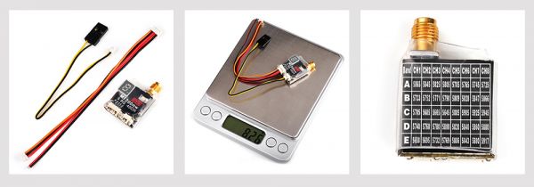 Transmissor de Video DYS mi200 25-200MW 5.8ghz 40CH SMA c/ Microfone