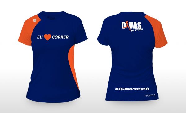 Blusa Feminina Baby Look "Eu Amo Correr"