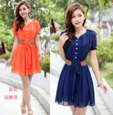 Aproveite Vestido Meia Manga super elegante FRETE GRATIS