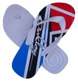 Chinelo Oakley Branco Vermelho E Azul Mod:30111
