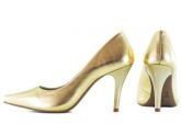 scarpin dourado