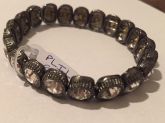 Pulseira Ródio Negro Cristal