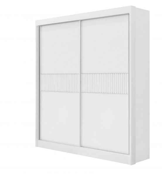 Roupeiro Santorini 2P Branco Ripado D Doro