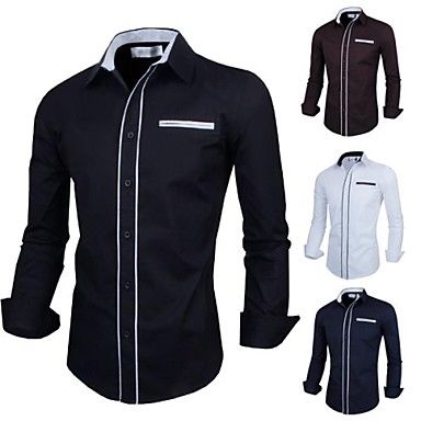 Moda Luxo: Camisa Manga Longa, de Ótima Qualidade. Frete Grátis.