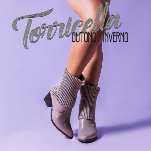 Bota cano curto couro bico fino- torricella