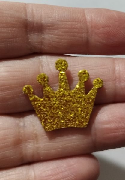 Coroa Rei Dourada (72 Adesivos)