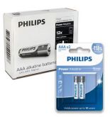 Pilha Alcalina Aaa Philips Bateria 3a Palito Caixa Kit 24 Un