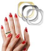 Conjunto composto por 3 anéis Xuxa, sendo um folheado a ouro - Cod: CAN0007