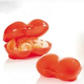Tupper Frutas Laranja Neon