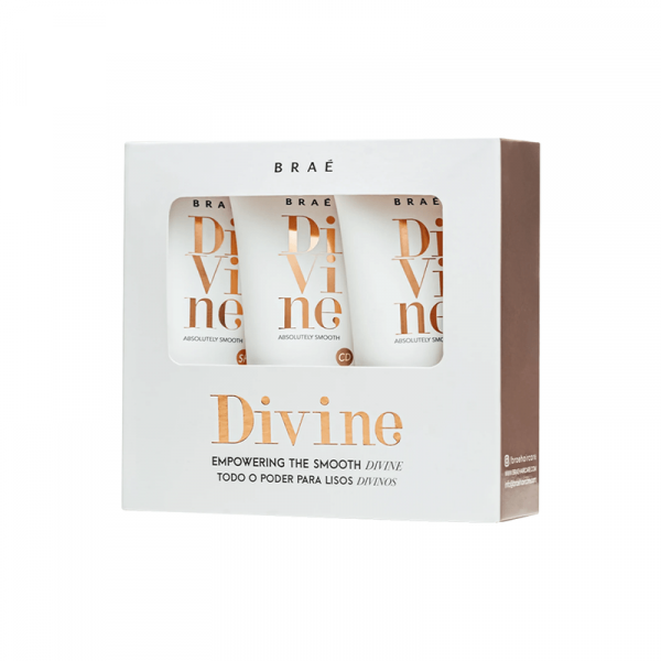 DIVINE BRÁE - KIT TRAVEL SIZE SHAMPOO + CONDICIONADOR + MÁSCARA ANTI FRIZZ