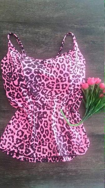 Blusa com bojo Tigrada