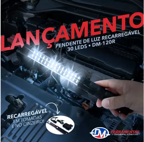 PENDENTE DE LUZ RECARREGÁVEL 30 Leds - DM