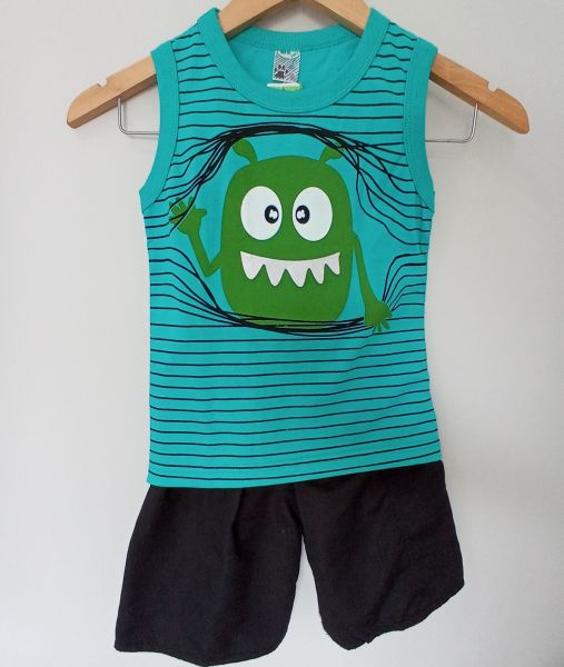 Conjunto Infantil Monstrinho 3D