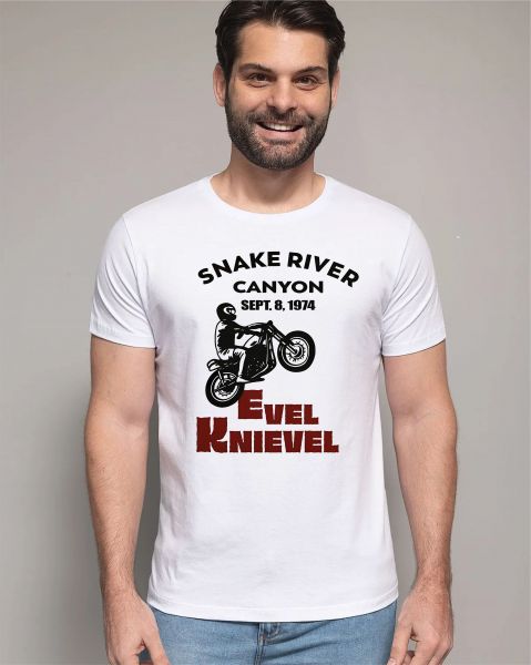Camiseta Evel Knievel Dublê Vintage anos 70