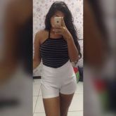 Cropped estampado listrado