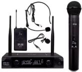 MICROFONE SEM FIO UHF DYLAN UDX-05 AURICULAR/MÃO/LAPELA