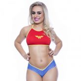 MINI FANTASIA MULHER MARAVILHA MIL TOQUES