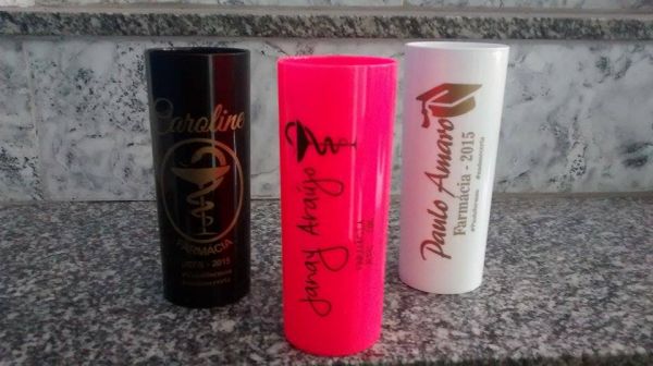 50 Copos Long Drink Pintado Silk