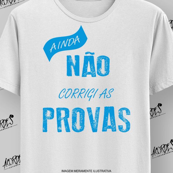 Ainda não corrigi as provas