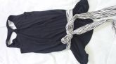 Blusa Preta  com cinto G