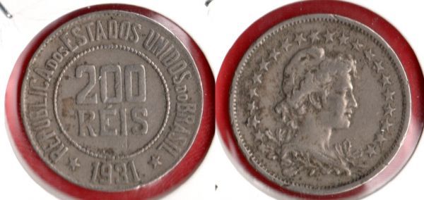 V103-5 - 200 Réis 1931-tiragem 1.830.000