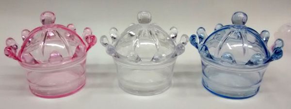 Coroas de Acrilico caixinha para lembrancinhas -Emb c/ 10
