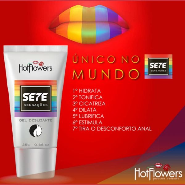 Sete Sensações Gel Deslizante 25g Hot Flowers