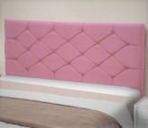 Cabeceira King Bony 195 Veludo Suede Rose SR Cabec