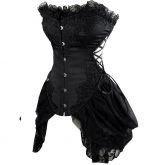 Corset Overbust Renda Aço  RF21