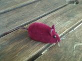 Ratinho de brinquedo para gatos com apito - 1 unidade vermelho