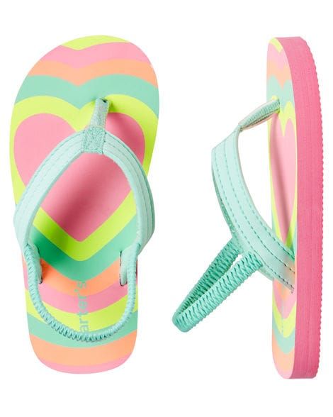 -(01/06meses) Chinelo com Alça Coração XXS - Carter's
