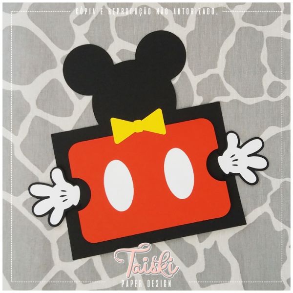Arquivo de Corte Mickey Convite