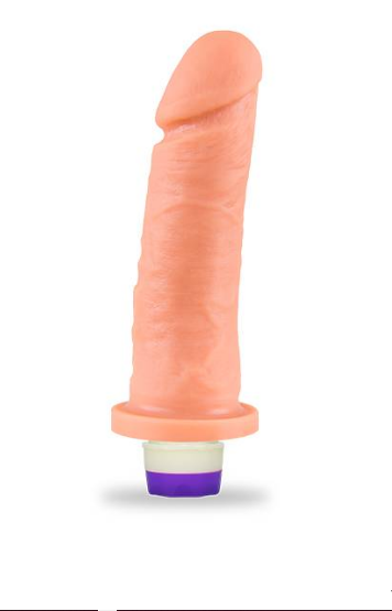 Prótese com Vibrador fogo da Paixão - 15,5x4,5cm