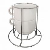 kit 2 xicaras 150ml com suporte(com caixinha)