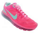 Tênis Nike Air Max 2013 Rosa e Verde Água