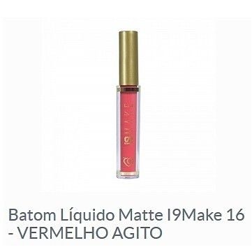 Batom Líquido Matte - Cor Vermelho Agitado