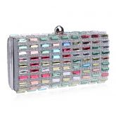 Bolsa Feminina De Mão E Ombro Com Diamantes P/ Noite Elegant