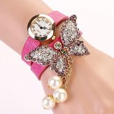 Relógio Quartz, Resistente, Pulseira de Couro. Frete Grátis.