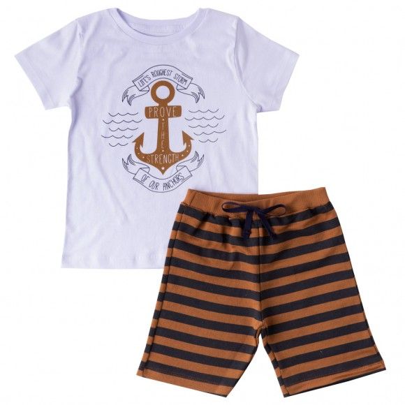 CONJUNTO INFANTIL MASCULINO ANCHORS  - PIRATA KIDS