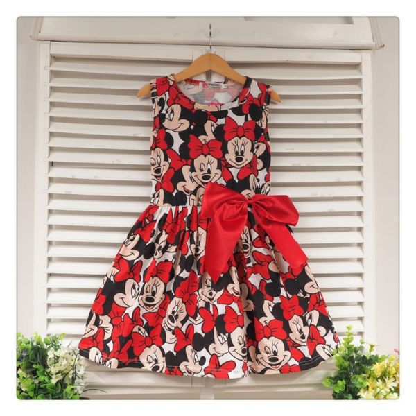 Vestido Infantil Minnie Mouse Regata Importado Sem Mangas IMPORTADO