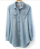 Camisa Jeans Duf876