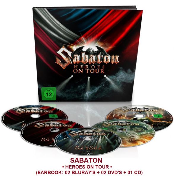 Sabaton - Heroes On Tour (Earbook 02 Bluray's + 02 Dvd's + Cd - Lacrado)