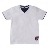 Camiseta Gola V Com Bordado 6738