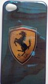CASE FERRARI TELA METALIZADA PARA IPHONE 4 EXCLUSIVA