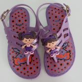 Sandalia Infantil Menina Boneca Lilás