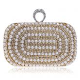 Bolsa Feminina De Mão Com Strass Diamantes Casamento Elegant